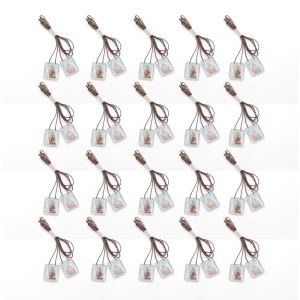 ES05001P50 - Escapulário N. Sra. Do Carmo Acrílico c/ 50un. - 68x1,5cm