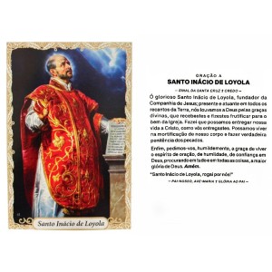 OG141479P100 - Oração Santo Inácio de Loyola c/ 100un. - 9,5x6,5cm