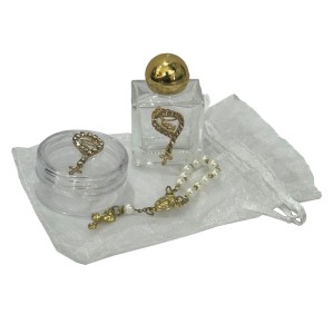 KT750250 - Kit Nossa Senhora c/ Caixinha, Dezena e Garrafa de Água Benta - 10ml