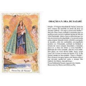 OP14027P100 - Oração N. Sra. De Nazaré c/ 100un. - 6x4cm