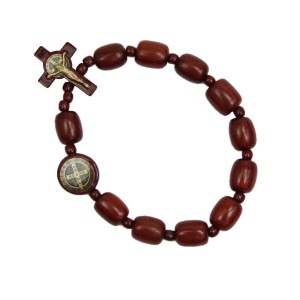 PU760370 - Pulseira São Bento Madeira - 10x2,5cm