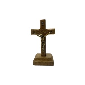CU760022 - Crucifixo de Mesa Madeira - 8,5x4cm