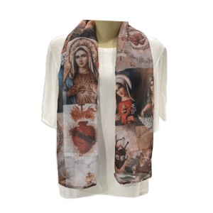 EC041015 - Echarpe Imaculado Coração de Maria - 122x31cm