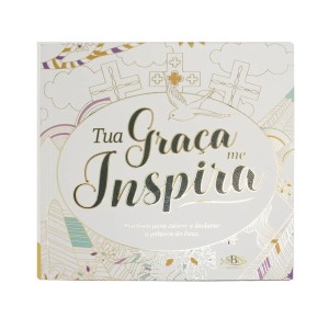 LI116990 - Livro para Colorir Tua Graça me Inspira - 15x15cm