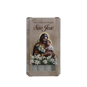 VE155258 - Vela São José 9 dias de oração - 13x8cm
