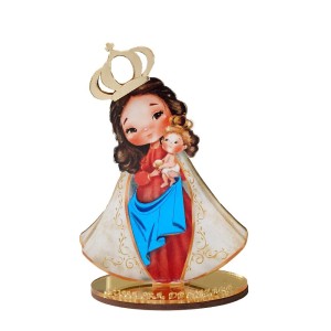 PE721711 - Pedestal N. Sra. de Nazaré MDF - 12,5x8cm