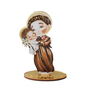 PE721750 - Pedestal Santo Antônio MDF - 12x7,5cm
