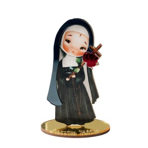 PE721734 - Pedestal Santa Rita de Cássia MDF - 12x7,5cm