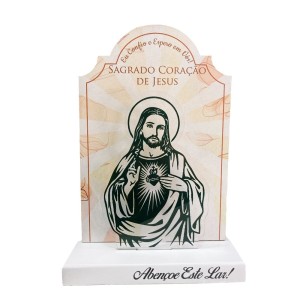 QD1988120 - Pedestal Sagrado Coração de Jesus - 19x13,5cm