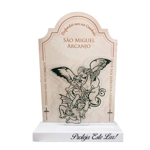 QD1988250 - Pedestal São Miguel Arcanjo - 19x13,5cm