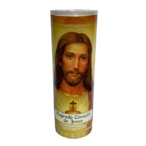 VE155222 - Vela Sagrado Coração de Jesus de 7 dias - 17x5cm