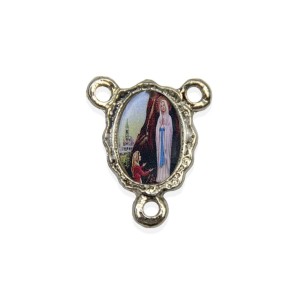 ET1671010P5 - Entremeio N. Sra. de Lourdes Resinado c/ 5un. - 1,9x1,5cm