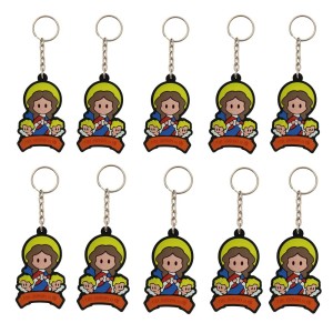 CH50011P10 - Chaveiro N. Sra. Desatadora de Nós Emborrachado - 11x3,5cm