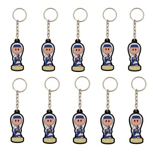 CH50038P10 - Chaveiro Madre Teresa de Calcutá Emborrachado c/ 10un. - 11x2,5cm