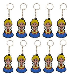 CH50438P10 - Chaveiro São Tarcísio Emborrachado c / 10un. - 12x3,5cm