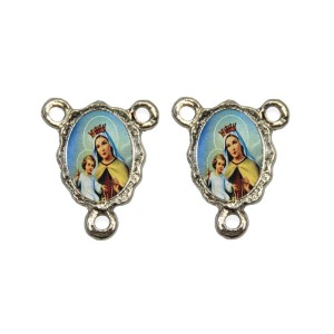 ET1672010P5 - Entremeio N. Sra. do Carmo Duplo Resinado c/ 5un. - 1,9x1,5cm