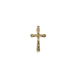 CZ861105P2 - Crucifixo Metal Dourado c/ 2un. - 4,1x2,4cm