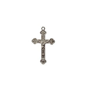 CZ861280P2 - Crucifixo Metal Níquel c/ 2un. - 4,6x2,8cm