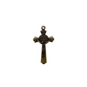 CZ861533 - Cruz São Bento Metal Ouro Velho - 5,1x2,9cm