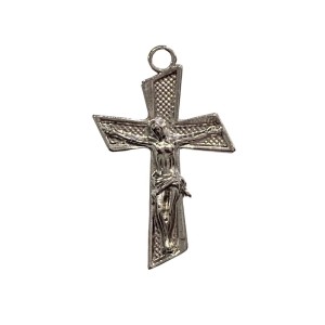 CZ851000 - Crucifixo Metal Níquel - 6,1x3,8cm