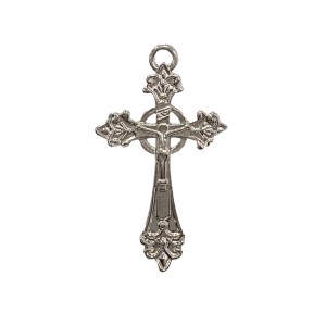 CZ851020 - Crucifixo Metal Níquel - 6,4x3,7cm