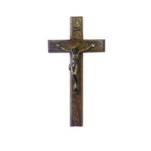 CW760122 - Crucifixo de Parede Madeira - 12x6,5cm (99)