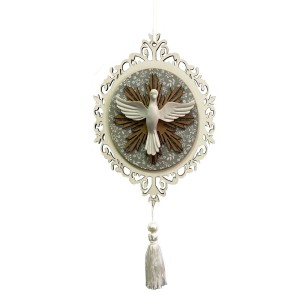 AO4101254 - Adorno Divino Espiríto Santo MDF - 31x13cm