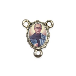 ET1671465P5 - Entremeio São Maximiliano Maria Kolbe Resinado c/ 5un. - 1,9x1,5cm