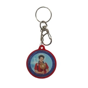 CH1094500 - Chaveiro São Carlo Acutis Duplo Resinado - 10x4,5cm