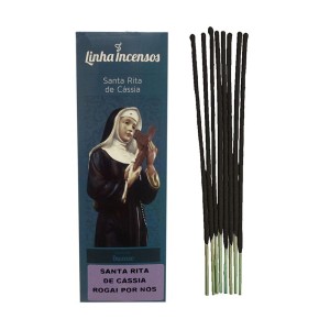 IN2020117 - Incenso Santa Rita de Cássia 8 Varetas - 20x4cm