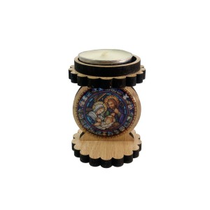 KT320290 - Porta Vela Sagrada Familia - 7,5x5cm