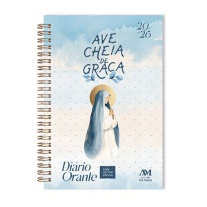 AGD2110600 - Diário Orante Ave Maria Cheia de Graça - 22x18cm
