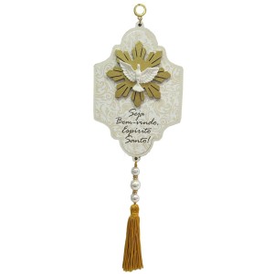 AO4101300 - Adorno Divino Espiríto Santo MDF - 28x9cm