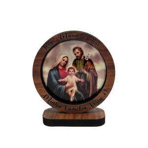 AO295400 - Pedestal Sagrada Familia Resinado - 7,5x7cm 