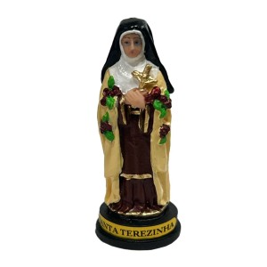 IM1720217 - Imagem Santa Terezinha das Rosas Resina - 9x3cm (70044)