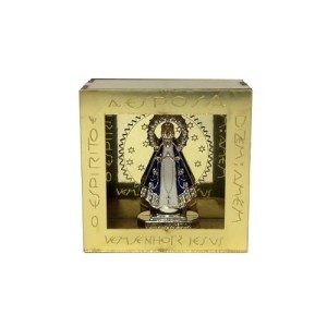 OT204450 - Oratório Nicho N. Sra. Aparecida - 7,5x7,5cm