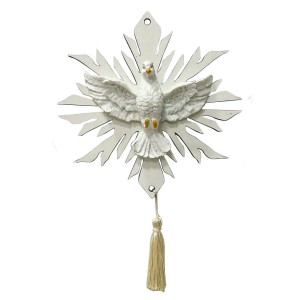 DF1980290 - Divino Espírito Santo Resplendor de Parede - 18x18cm