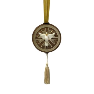 AO4101809 - Adorno Divino Espírito Santo Madeira MDF - 31x8,5cm 