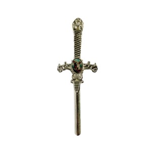 DR02003 - Espada de São Miguel Arcanjo Níquel (Abridor de Cartas) - 11x4cm