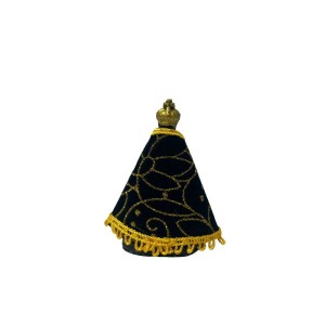 NSA110500 - Imagem N. Sra. Aparecida c/ Veludo  - 8x6,5cm