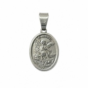 MD030703 - Medalha São Miguel Arcanjo Aço Inox - 2,2x1,5cm (MR04)