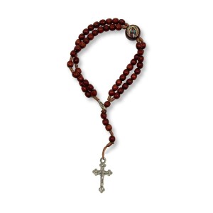 PU1541070 - Pulseira Terço N. Sra. De Guadalupe Madeira - 22x1,8cm 