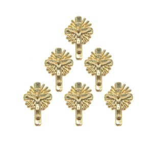 BO116002P6 - Botton Jesus Cristo c/ 6un. - 2,5x1,7cm