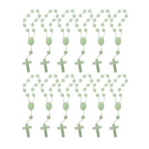 DZ05020P12 - Dezena Fluorescente c/12un. (Mini Terço) - 13x1cm