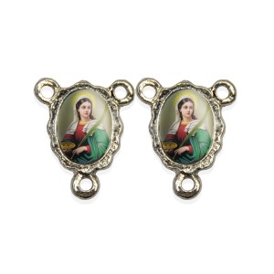 ET1672021P5 - Entremeio Santa Luzia Duplo Resinado c/ 5un. - 1,9x1,5cm