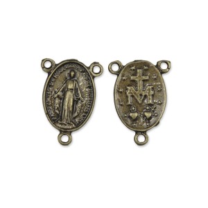 ET1620044P2 - Entremeio N. Sra. Das Graças Ouro Velho c/ 2un. - 2,7x2cm