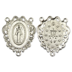 ET1620060 - Entremeio N. Sra. Das Graças Níquel - 5x4cm