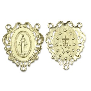 ET1620063 - Entremeio N. Sra. Das Graças Dourado - 5x4cm