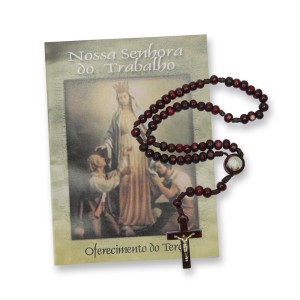 TE950080 - Terço c/ Oração N. Sra. Do Trabalho - 30cm