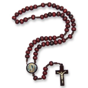 TE940012 - Terço  N. Sra. Da Conceição Madeira - 37cm